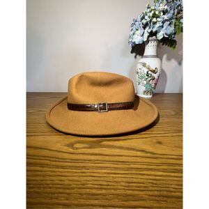 Caramel Fedora | 100% WOOL | Liz Claiborne